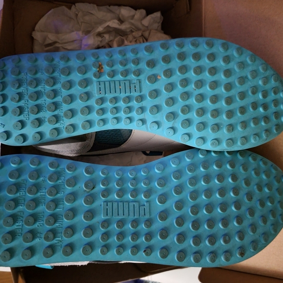 PUMA..sz 13 mens..turquoise/grey - Picture 5 of 10